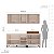 Cozinha Modulada Koya 200x214cm 4 Peças Balcões com 3 Gavetas - Imagem 6