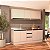 Cozinha Modulada Koya 4 Peças 200x214cm Balcões c/ 3 Gavetas e Rodapé - Imagem 1