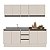 Cozinha Modulada Koya 4 Peças 200x214cm Balcões c/ 3 Gavetas e Rodapé - Imagem 2