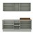 Cozinha Modulada Koya 4 Peças 200x214cm Balcões c/ 3 Gavetas e Rodapé - Imagem 11
