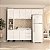 Cozinha Modulada Amara 240x224,5cm 4 Peças Balcão c/ Tampo e Paneleiro - Imagem 1