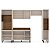 Cozinha Modulada Koya 306,8x214cm 5 Peças Balcão 3 Gavetas e Tampo - Imagem 5