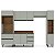 Cozinha Modulada Koya 306,8x214cm 5 Peças Balcão 3 Gavetas e Tampo - Imagem 10