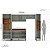 Cozinha Modulada Koya 306,8x214cm 5 Peças Balcão 3 Gavetas e Tampo - Imagem 12