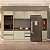 Cozinha Modulada Koya 306,8x214cm 5 Peças Balcão com Tampo e Rodapé - Imagem 7