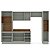 Cozinha Modulada Koya 306,8x214cm 5 Peças Balcão com Tampo e Rodapé - Imagem 11