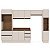 Cozinha Modulada Koya 306,8x214cm 5 Peças Balcão com Tampo e Rodapé - Imagem 4