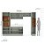 Cozinha Modulada Koya 306,8x214cm 5 Peças com Torre Quente e Rodapé - Imagem 6