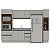 Cozinha Modulada Koya 306,8x214cm 5 Peças com Torre Quente e Rodapé - Imagem 2