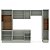 Cozinha Modulada Koya 306,8x214cm 5 Peças com Torre Quente e Rodapé - Imagem 5