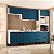 Cozinha Modulada Meena 5 Peças 270x224,5cm com Torre Quente e Balcões - Imagem 1