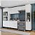 Cozinha Modulada Amara 5 Peças 310x224,5cm Torre Quente Balcão Tampo - Imagem 1