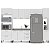 Cozinha Modulada Amara 310x224,5cm 5 Peças Torre Quente e Paneleiro - Imagem 2