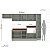 Cozinha Modulada Koya 316,8x214cm 6 Peças Balcões com Tampo e Rodapé - Imagem 12