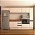 Cozinha Modulada Koya 316,8x214cm 6 Peças Balcões com Tampo e Rodapé - Imagem 1