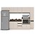 Cozinha Modulada Koya 316,8x214cm 6 Peças Balcões com Tampo e Rodapé - Imagem 2
