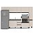 Cozinha Modulada Koya 316,8x214cm 6 Peças Balcões com 3 Gavetas - Imagem 2