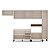 Cozinha Modulada Koya 316,8x214cm 6 Peças Balcões com 3 Gavetas - Imagem 5