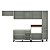 Cozinha Modulada Koya 316,8x214cm 6 Peças Balcões com 3 Gavetas - Imagem 11