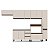 Cozinha Modulada Koya 316,8x214cm 6 Peças Balcões com 3 Gavetas - Imagem 3