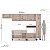 Cozinha Modulada Koya 316,8x214cm 6 Peças Balcões com 3 Gavetas - Imagem 6