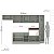Cozinha Modulada Koya 316,8x214cm 6 Peças Paneleiro e Balcões c/Rodapé - Imagem 12