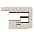 Cozinha Modulada Koya 316,8x214cm 6 Peças Paneleiro e Balcões c/Rodapé - Imagem 3