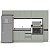 Cozinha Modulada Koya 316,8x214cm 6 Peças Paneleiro e Balcões c/Rodapé - Imagem 8