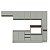 Cozinha Modulada Koya 316,8x214cm 6 Peças Paneleiro e Balcões c/Rodapé - Imagem 10