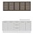 Cozinha Modulada Amara 200x224,5cm 4 Peças Balcões com Rodapé - Imagem 8