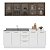 Cozinha Modulada Amara 200x224,5cm 4 Peças Balcões com Rodapé - Imagem 7