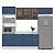 Cozinha Modulada Amara 270x224,5cm 4 Peças Balcão com Tampo e Rodapé - Imagem 2