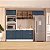 Cozinha Modulada Amara 270x224,5cm 4 Peças Balcão com Tampo e Rodapé - Imagem 1