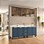 Cozinha Modulada Amara 200x224,5cm 4 Peças Aéreos com Portas de Vidro - Imagem 1