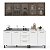 Cozinha Modulada Amara 200x224,5cm 4 Peças Aéreos com Portas de Vidro - Imagem 7