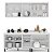 Cozinha Modulada Amara 200x224,5cm 4 Peças Balcões com Tampo - Imagem 9