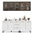 Cozinha Modulada Amara 200x224,5cm 4 Peças Balcões com Tampo - Imagem 7