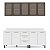 Cozinha Modulada Amara 200x224,5cm 4 Peças Balcões com Tampo - Imagem 8