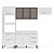 Cozinha Modulada Amara 270x224,5cm 4 Peças com Tampo e Torre Quente - Imagem 8