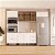 Cozinha Modulada Amara 270x224,5cm 4 Peças Aéreos com Portas de Vidro - Imagem 6