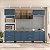 Cozinha Modulada Amara 270x224,5cm 5 Peças Armários Aéreos Porta Vidro - Imagem 1