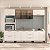Cozinha Modulada Amara 270x224,5cm 5 Peças Armários Aéreos Porta Vidro - Imagem 6
