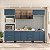 Cozinha Modulada Amara 270x224,5cm 5 Peças com Tampo e Portas de Vidro - Imagem 1