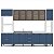 Cozinha Modulada Amara 310x224,5cm 6 Peças Aéreos com Porta de Vidro - Imagem 2