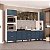 Cozinha Modulada Amara 310x224,5cm 6 Peças Aéreos com Porta de Vidro - Imagem 1