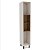 Armário Paneleiro para Cozinha Koya 36,8x214cm com 2 Portas e 2 Nichos - Imagem 9