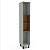 Armário Paneleiro para Cozinha Koya 36,8x214cm com 2 Portas e 2 Nichos - Imagem 3