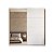 Guarda Roupa Star New 100% MDF 219cm 2 Portas Correr com Espelho - Imagem 4