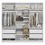 Guarda Roupa Línea 100% MDF 240x230cm 6 Portas 4 Gavetas Puxadores Usinados - Imagem 6