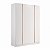 Roupeiro Línea 100%MDF 160,5x230cm 4 Portas 2 Gavetas Puxadores Usinados - Imagem 3